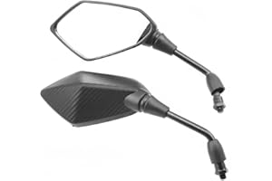 XERIAL 1 pair Rearview Mirrors Compatible For TRIUMPH TIGER 800 1050 1200 Speed Street Triple 675 765 Motorcycle Rear View Left Right Side Mirror (S-S Texture)