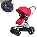 MagiDeal Black Baby Stroller Wheel Cover Dust Water Cover for Large Wheel