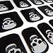 Chix Nails Nail Wraps Black White Skull Gothic Halloween Fingers Toes Vinyl Foils Minx Trendy Style