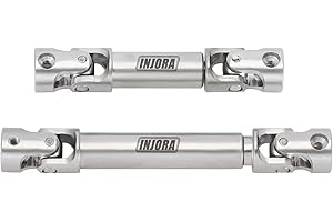 INJORA Semiassi Centrali Acciaio Inossidabile Parte di Aggiornamento 2pz per 1/18 TRX4M RC Crawler Auto(4M-18)