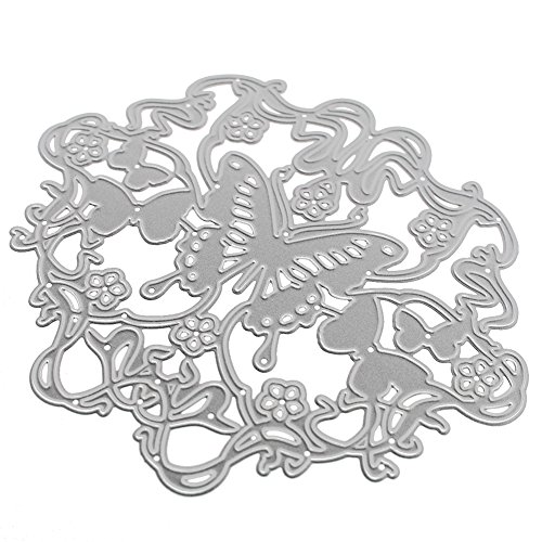 Amazingdeal365 Schmetterling und Traum Metall Form Schablonen Schneiden DIY Dekor Sammelalbum Karten Buchzeichen Lesezeichen als Geschenk für Freunde Geburtstag Kinder,Kindergarten Hobby Schule Handarbeit Unterricht usw. Ein tolles Geschenk! - 6