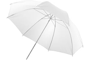 PIXAPRO 40" 101cm Photography Translucent Soft White Brolly Soft Diffuser Umbrella for Studio Photo Shooting & Video Recording Shoot-Through Soft Light Modifier Shaper (Translucent White)