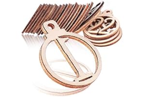 Yisscen Holznummer Adventskalender Tags, Weihnachten Nummern 1-25 Hölzerne, Weihnachten Countdown Adventskalender Nummer DIY Geschenkanhänger, Für Weihnachtsdekoration oder Geburtstagsfeier