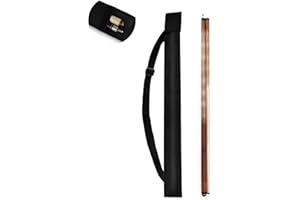 PEAPIN Pool Cue Case Bag for 1/2 Snooker & Billiard Cues Portable Adjustable Strap Snooker Billiard Cue Case Waterproof Oxford Cloth Anti-Dust Scratch Lightweight Protective Carry Case