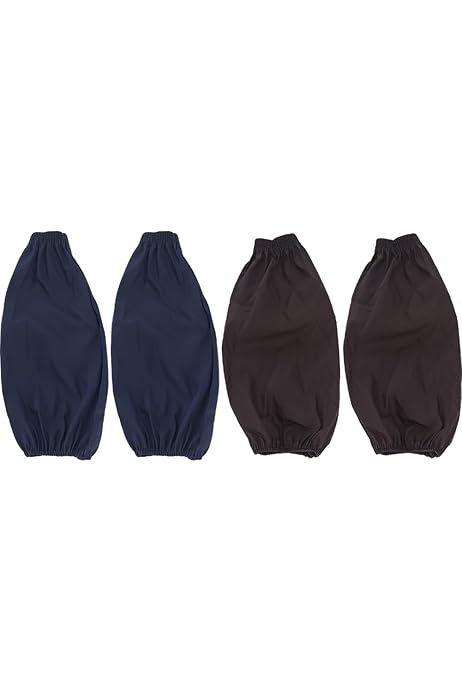 Manicotti Da Lavoro Impermeabili HOMSFOU - 2 Paia, In PVC, Resistente All'Olio, Per Cucina E Pittura