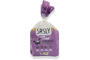 SRSLY Low Carb Artisan Seeded Keto Bread Rolls | 4 Large Rolls | Freshly Baked Light & Fluffy | Seriously Low Carb Keto Food | 3.5g Carbs & 190 Kcals Per Roll | High Protein & High Fibre | Low Sugar