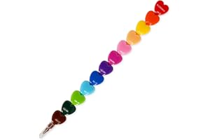 Legami - 12 lápices apilables, 12 colores diferentes para colorear, lápices para niños, pastel con forma de corazón, Dream in Colour