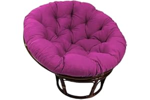 AZVFLY Coussin de Fauteuil Papasan, Sol Rembourré pour Pivotant, Papasan Rond, en Polyrotin Diamètre 100 Cm et Épaisseur du 10 Meubles Rotin Chaises Jardin Fleurs Rondes