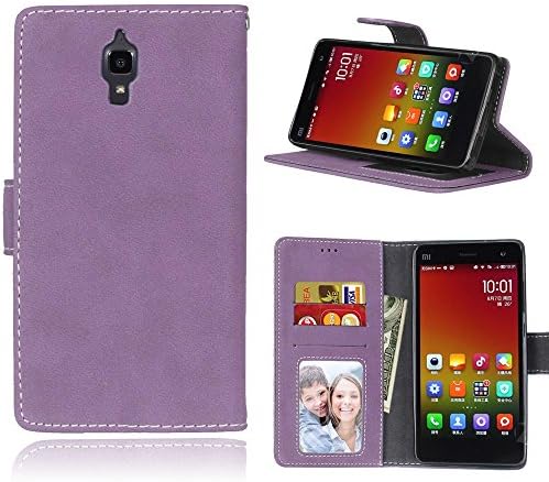 Xiaomi Mi4 M4 Flip Wallet Leather Case Cover with Credit Card Slots for Boys and Girls, Stand Function for Xiaomi Mi4 M4 (5.0 inch)