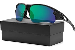 DIUWEU Polarized Cycling Glasses,Safety Goggles UV400 Protection,Running Fishing Driving Hiking Ski Bike Glasses, Sports Sunglasses Revo Tac Outdoor Include 6 Colors for Men Women Youth