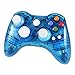 Produktbild Wetoph XBOX 360 Wireless Controller, GD02 Nachleuchten PC-Controller Transparente Gamepad mit 8 LED-Leuchten Unterstützung Xbox 360 und PC (Windows XP/7/8/10) blau