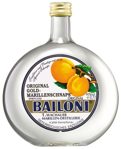 Preisvergleich Produktbild 2x Bailoni - Wachauer Gold Marillenschnaps - 700ml