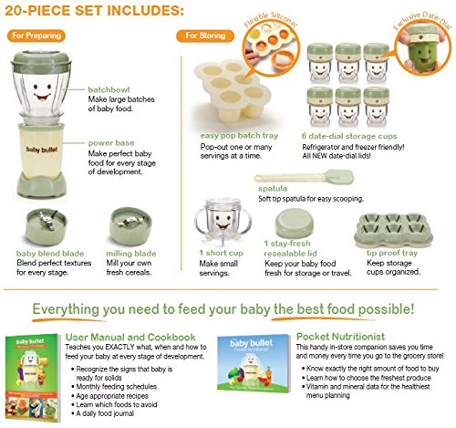 nutribullet baby food blender with date markers