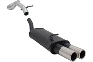 PGONA Novus Sportauspuff Endschalldämpfer Gruppe N A2752E76 mit Endrohr 2 x 76mm