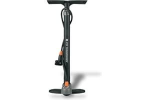 SKS GERMANY AIRCONTROL 8.0 Standpumpe (Luftpumpe für alle Ventilarten, verlängerter Schlauch, Präzisionsmanometer, angenehmer