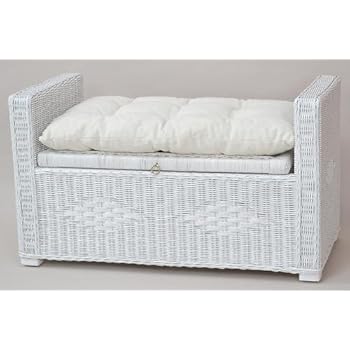 Sitztruhe Wäschetruhe Rattan Natur 80: Amazon.de: Küche & Haushalt