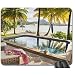 Produktbild ST REGIS Luxus Resort Bora Bora – Private Schwimmbad Whirlpool Hot Tub Polynesien Südsee Insel Mauspad, Mousepad (Strände Maus Pad)