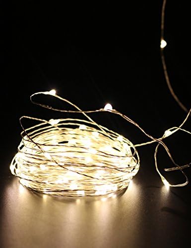 Battery Powered LED String Lights, LiteXim 10m/32.8ft Warm White Colour Fairy String Lights with 100 LEDs for Wedding Party Christmas Festival Decoration