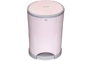 Korbell Standard 16 Litre, Hands Free Nappy Disposal Bin, Soft Pink