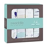 aden + anais 2055G Classic Swaddle High Seas, 4er pack - 2