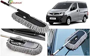 Selifaur Microfiber Flexible Duster Car Wash | Car Cleaning Accessories | Microfiber | Brushes | Dry/Wet Home, Kitchen, Office Cleaning Brush with Expandable Handle for Evalia