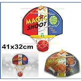 Kapıya Ve Duvara Takılan Mini Basket Topu Hediyeli Desenli Eğitici Oyuncak Basketbol Potası Ve Topu