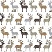 Produktbild 20 Servietten Reindeer kupfer – Elche kupfer / Weihnachten / Rentiere / Muster 33x33cm
