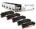 Produktbild Original Reton Toner, kompatibel, 5er Farbset für HP PRO M476DN (CF380A, CF381A, CF382A, CF383A), HP 312A, Color Laserjet PRO MFP M476, 2X Schwarz Cyan Magenta Gelb
