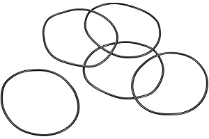PATIKIL Nitrile Gomma O-Ring 46mm OD x 43mm ID x 1,5mm Larghezza, 5 Pezzi Metrico Sigillatura Guarnizione Anelli Rubinetti per Rubinetto Idraulica Automobilismo Riparazione, Nero