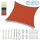 ☀ HOHE QUALITÄT: Hochdichtes 160 g/m² Polyestergewebe, PU überzogen, Wasser abweisend, reißfest und wetterfest, sorgt gleichzeitig dafür, dass Regenwasser abläuft.