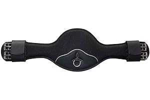 REITSPORT AMESBICHLER DT Saddlery Kurzgurt Butterfly Länge 75 cm, schwarz Dressurgurt Rainer Gurt 5-10 cm LÄNGER BESTELLEN