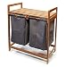 Produktbild osoltus Bali Bambus Holz Wäschesortierer Wäschesammler 75cm braun Taupe