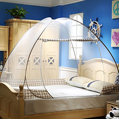 Kail Mosquito Net viaje Camping tienda de campaña Pop Up plegable y portátil (180 cm200 cm, café)