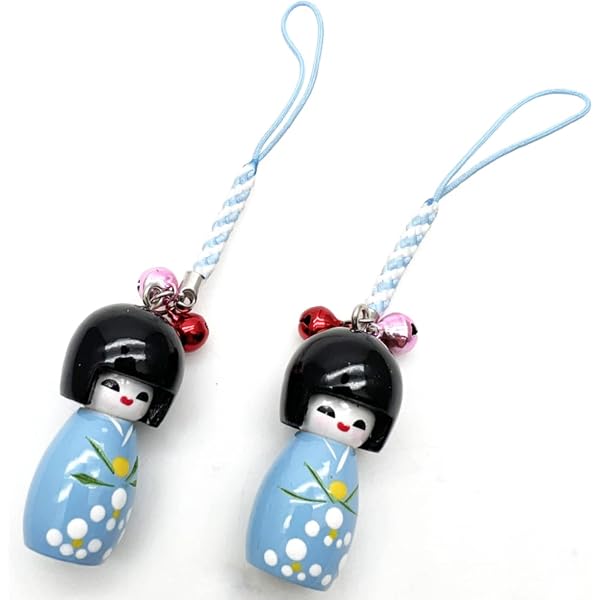 Lachineuse - Porte-clés Japonais Kokeshi Mei Mei - Poupée