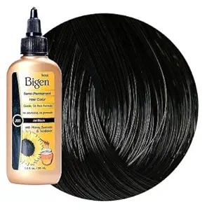 Bigen Semi Permanent Hair Color, Jet Black, 3.0 Ounce