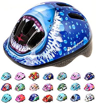 Meteor Casque Vélo Enfant Bebe VTT et VTC Unisexe Casque de Cyclisme de Réglable de Sport pour BMX Skate Scooter Patines Conçu pour la Sécurité des Utilisateur MV6-2