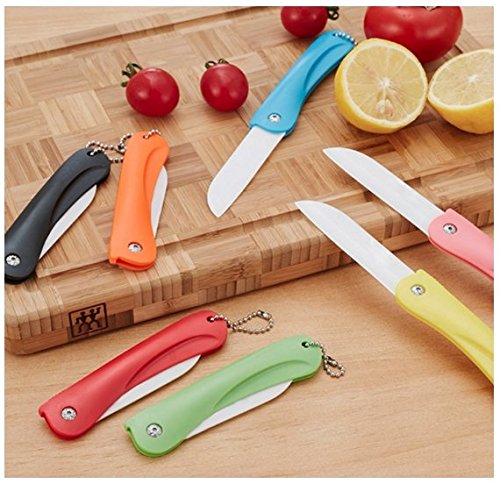 * 2017 Küche keramisches Messer * faltbar für Obst und Gemüse * New smart 2017 product * (Rose) - 4