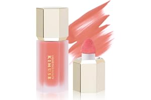 KIMUSE Blush Liquido: Blush in Crema Cheek Heat, Texture Leggera ed Effetto Naturale,Dewy Trucco (Peace-Peachy Pink)