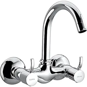 Cera F2008501 Crayon Quarter Turn Fittings Sink Mixer (Chrome Finish)