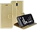 Produktbild Bookstyle Tasche für Samsung Galaxy J7 2017 DuoS - Case Etui Hülle Schutzhülle mit Standfunktion in gold