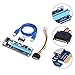 Produktbild USB3.0 PCIe 1 x Riser Board zu 16 x Riser Aadapter Graphics Verlängerungskabel Mining Karte ver006 blau Board Kabel Länge 60 cm für Bitcoin Spiel DIY Werkzeug