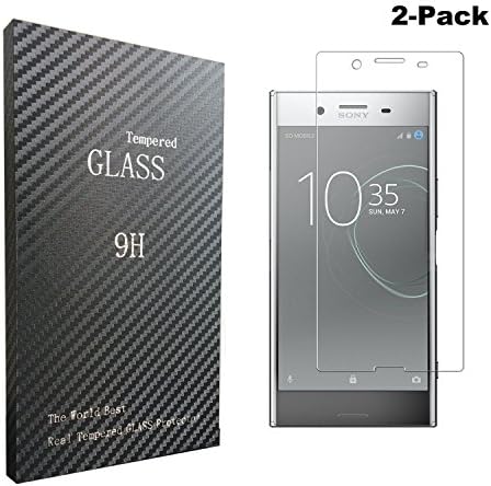 Songsong [2-Pack] Sony Xperia XZ Premium Screen Protector, Tempered Glass Screen Protector Film for Sony Xperia XZ Premium HD Ultra Clear Anti Scratch Bubble Free