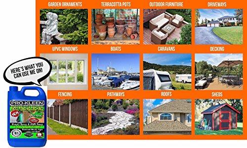 5 Litres - Simply Spray & Walk Away Concentrate Patio - Fencing - Decking - Mould Algae & Moss Killer