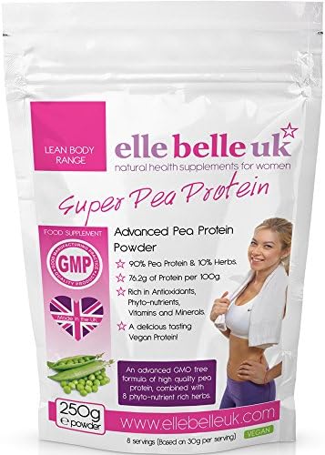 Pea Protein Powder Blend - 250 grams - Dairy & Gluten Free - 10 Servings - Premium Quality High Fibre, Low Fat, Low Sugar Vegan Protein Powder With 9 Superfoods & Stevia Natural Sweetener - Great Vegetarian & Vegan Protein Source - Kula Nutrition - Made in the UK to GMP.