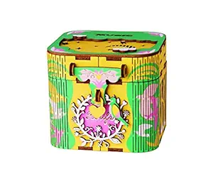 Robotime 3D Wooden Puzzle DIY Music Box & Jewelry Box Assembled Handicraft Toy, Creative/Valentine's Day/Diwali Gifts-Dancing Ballerina (ZAK-514)