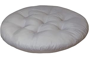 JIMMACKEY Rond Coussin de Chaise Galette de Chaise pour Maison Bureau Jardin Coussin Decoratif pour Terrasse Tatami Siège Intérieur Extérieur 35 x 35 cm (D)