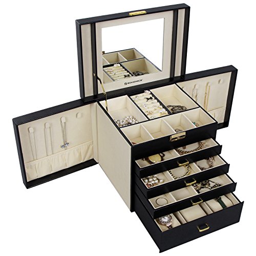Large 5 Layers Jewellery Organizer with Drawers Prime Gifts