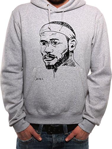 Mister Merchandise Men´s Hoodie Sweater LeBron James , Size: XL, Color: Grey