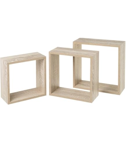 Scaffale Cubo King Home 3 Ripiani In MDF, Colore Wenge - 80x30x15 Cm | Modello M1106052/A
