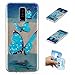Produktbild Galaxy A6 2018 Hülle, Carols Samsung Galaxy A6 2018 Handyhülle , Samsung Galaxy A6 2018 Schutzhülle ,TPU Silikon Hülle / Case / Cover / Handytasche für Samsung Galaxy A6 2018 ,Ultra Slim Transparent/Schützend/Weich/Ultra Hybrid/Schock Absorption/Kratzfest Backcover Handyhülle TPU Case für für Samsung Galaxy A6 2018 - Blauer Schmetterling